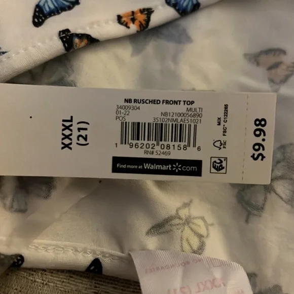 No boundaries love sleeve tee with butterfly’s - Picture 5 of 6